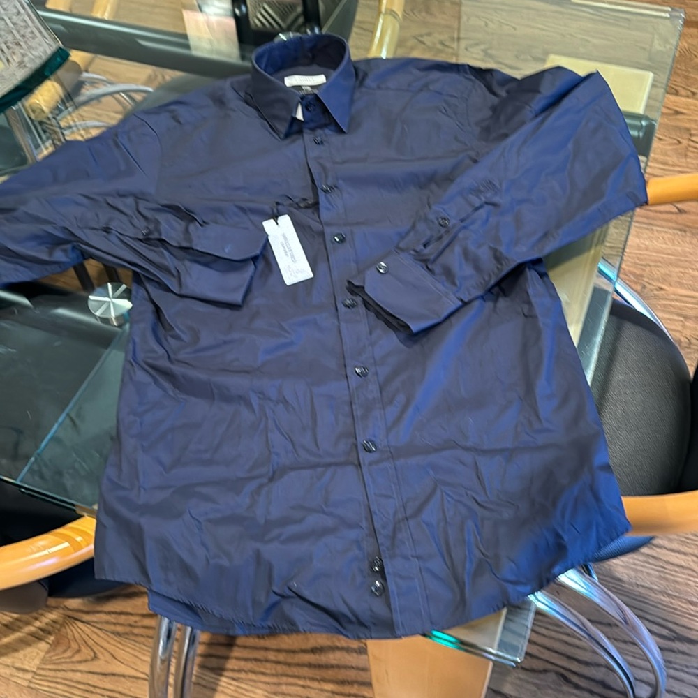 BNWT VERSACE NAVY DRESS SHIRT